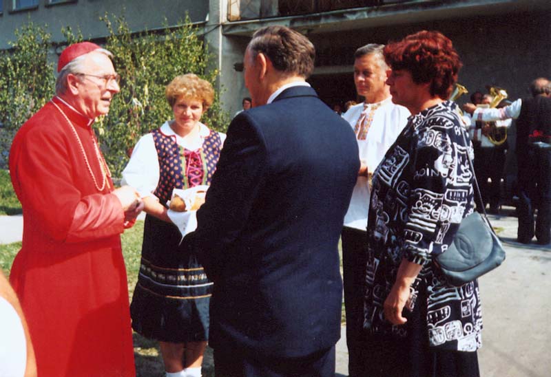 Vítanie Jána Chryzostoma kardinála Korca v Poluvsí